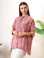 Carrot kaftan style printed solace one size shirt