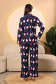 Blue Printed winter night suits