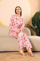 Pink Printed winter night suits