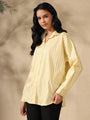 Yellow oversized casual one size shirt