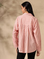 Pastel Pink Oversized casual one size shirt