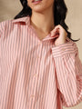 Pastel Pink Oversized casual one size shirt